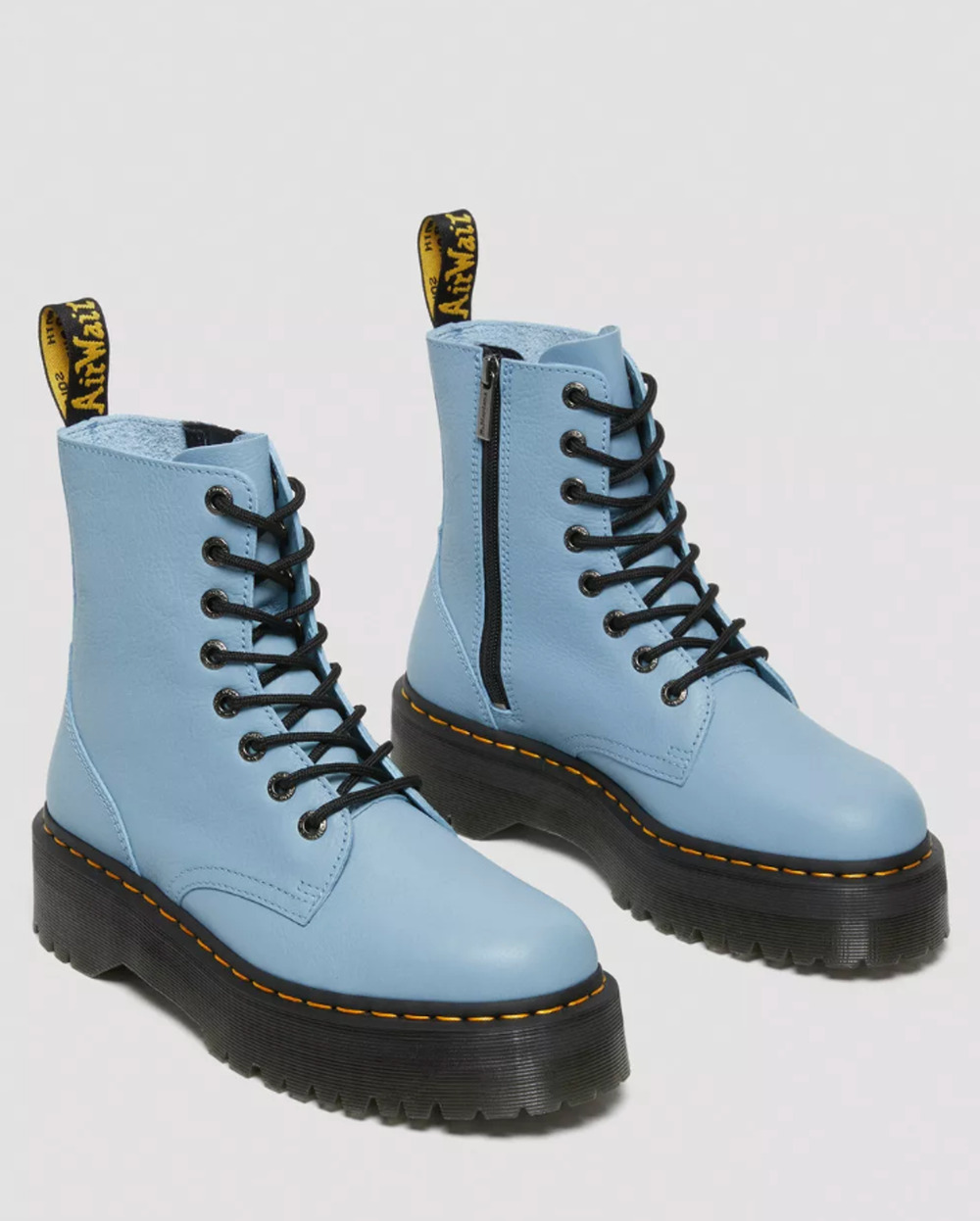 Dr Martens Jadon III Pisa Platform Boots Baby Blue Leather Womens 9 RARE NWOT